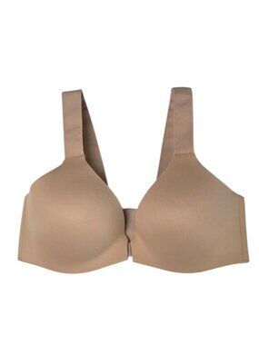 Spanx Bra-llelujah Wireless Bra, Nude Beige, Front Close, Size 34B